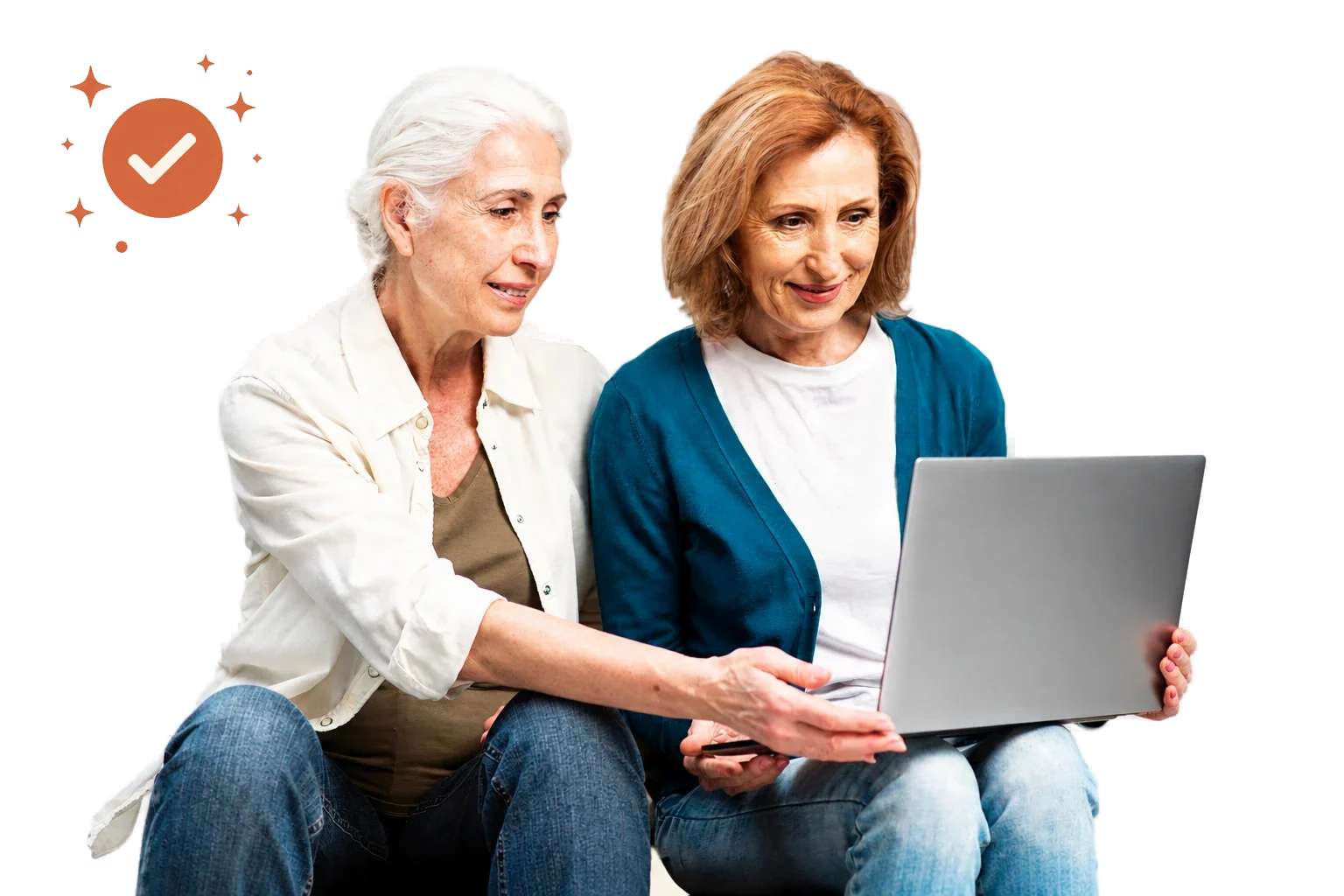 Deux femmes seniors discutent ensemble